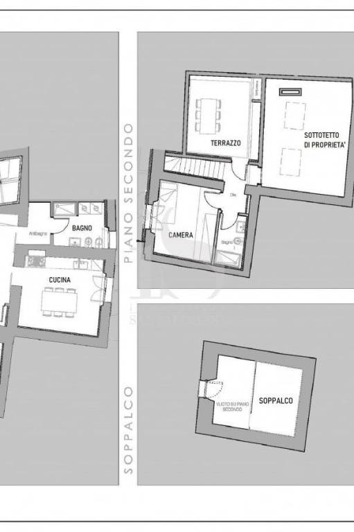 Planimetria Appartamento quadrilocale Vimercate Vendita