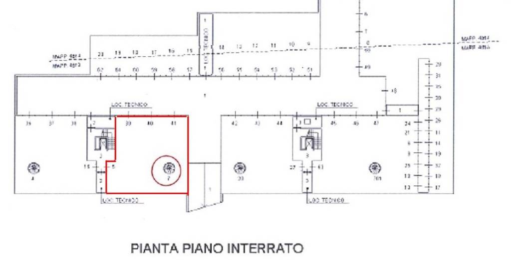 Planimetria Piano Interrato X SITO