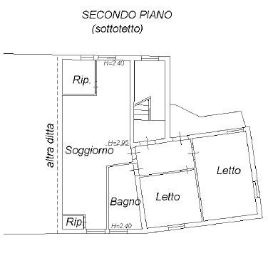 PLANIMETRIA PIANO SECONDO (VIA S. SCOLASTICA)