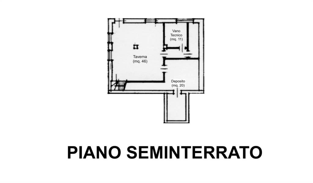 Planimetria Piano Seminterrato
