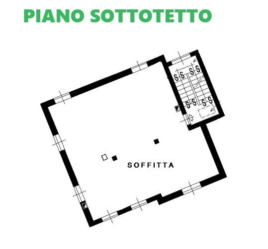 PIANO SECONDO SOTTOTETTO AL GREZZO