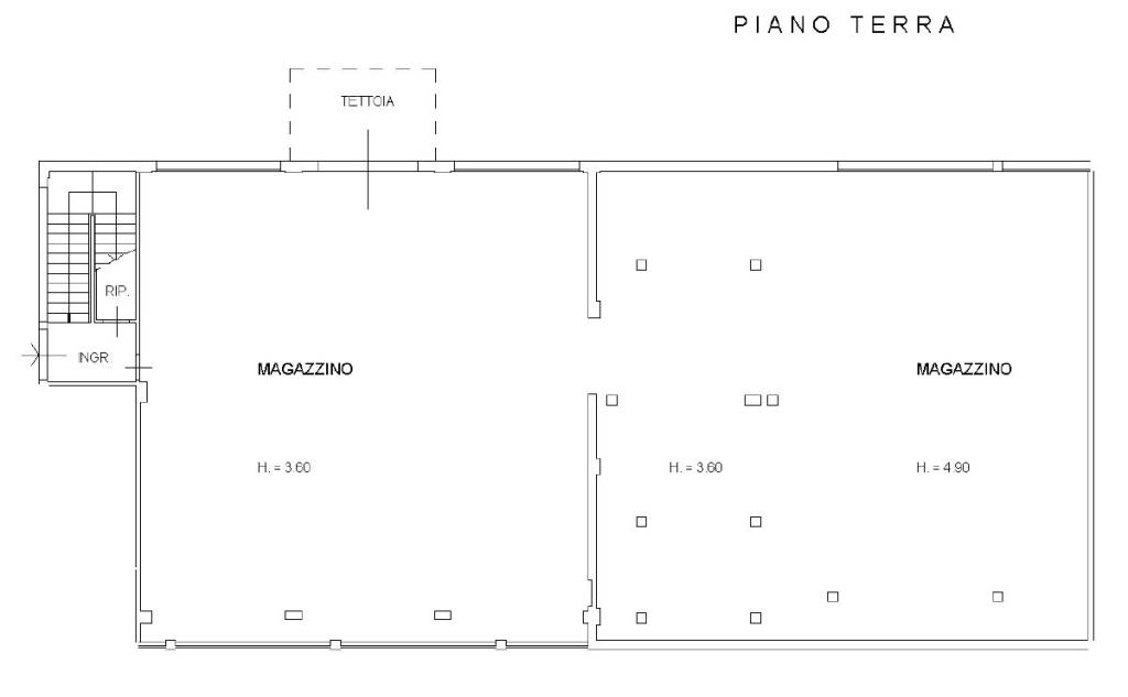 Planimetria Magazzino Piano Terra