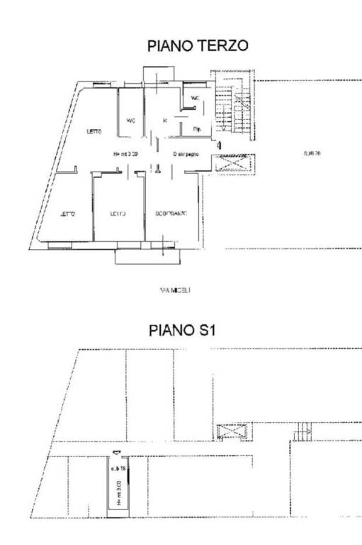 Planimetria-appartamento e cantina 1
