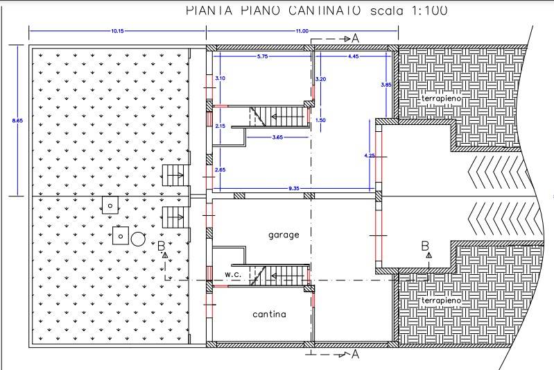 Planimetria Piano Cantinato