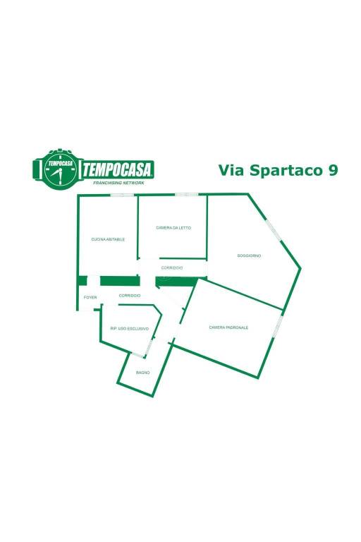 Planimetria Via Spartaco 9