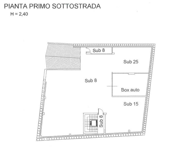 Planimetria Box Auto Via Deledda