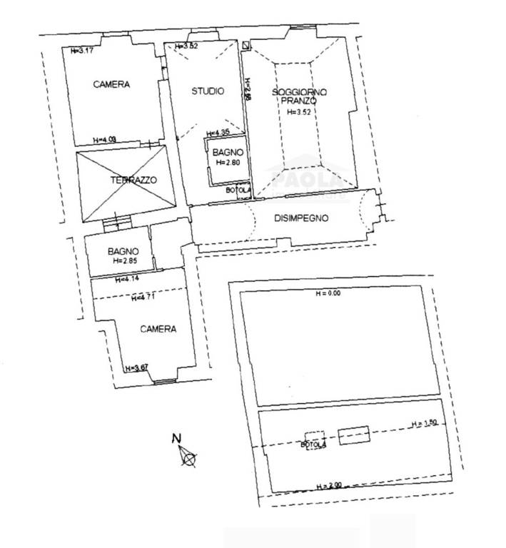 planimetria appartamento e soffitta
