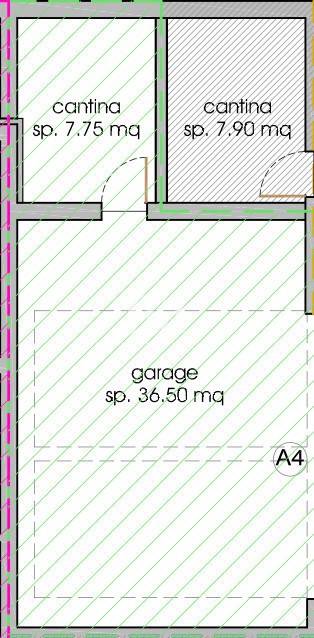 Planimetria cantina e garage