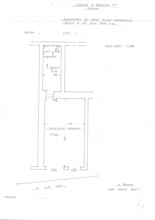 Planimetria locale comerciale 1