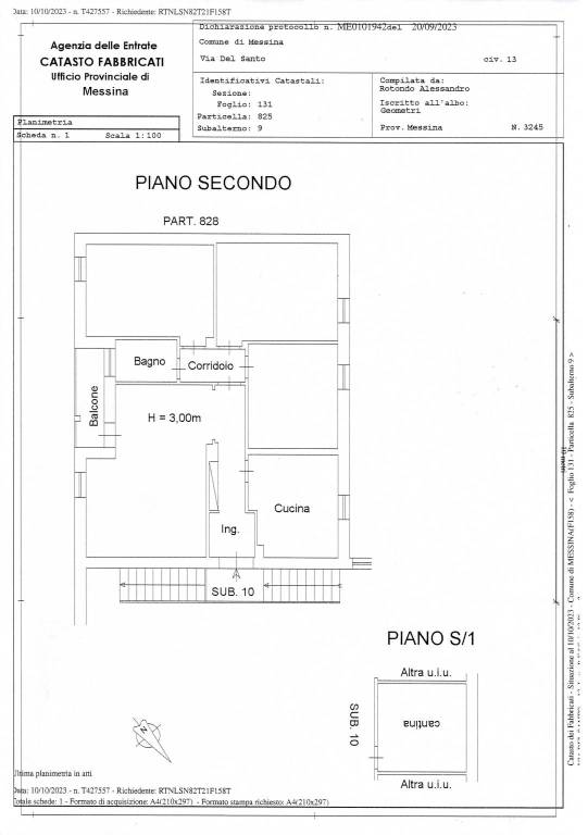 Planimetria Cestaro (Nino Greco) 1