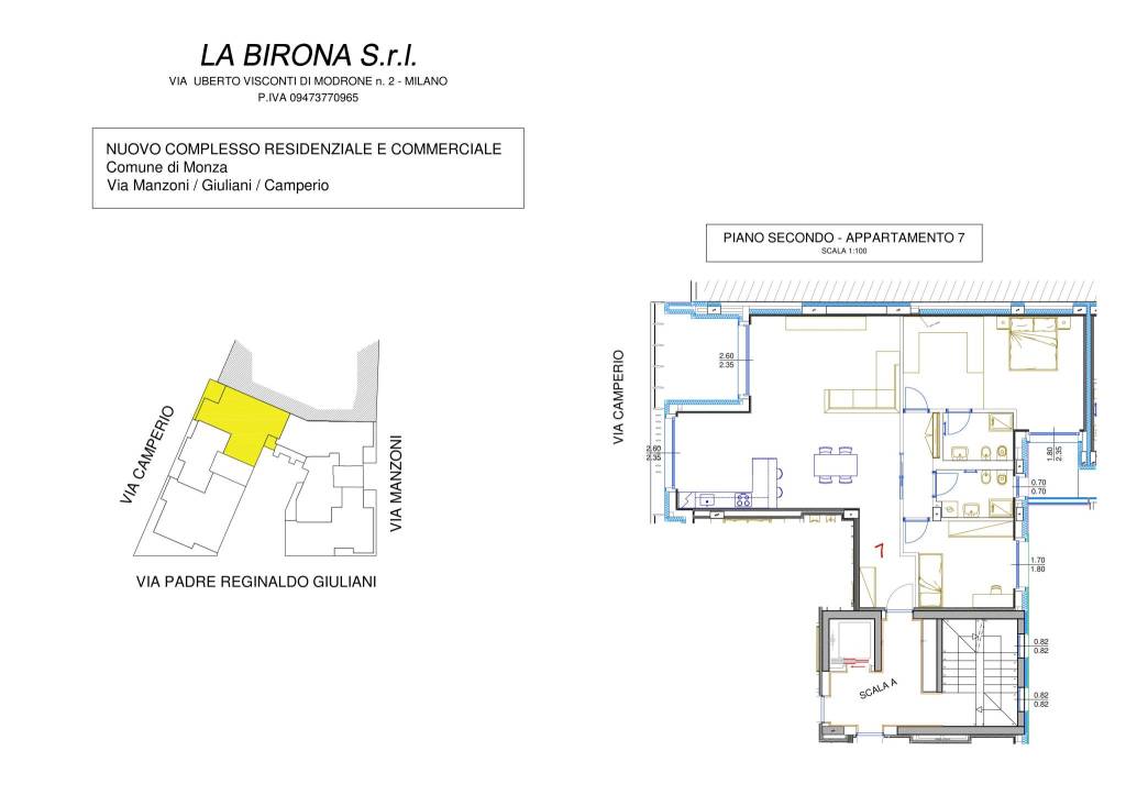 LA BIRONA-App. 7 - Piano 2° 1