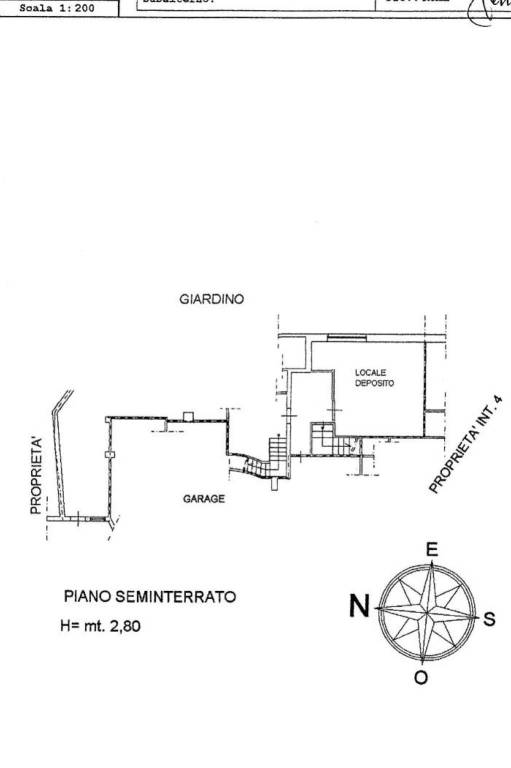 interno 4A - planimetria piano S1 - cantina