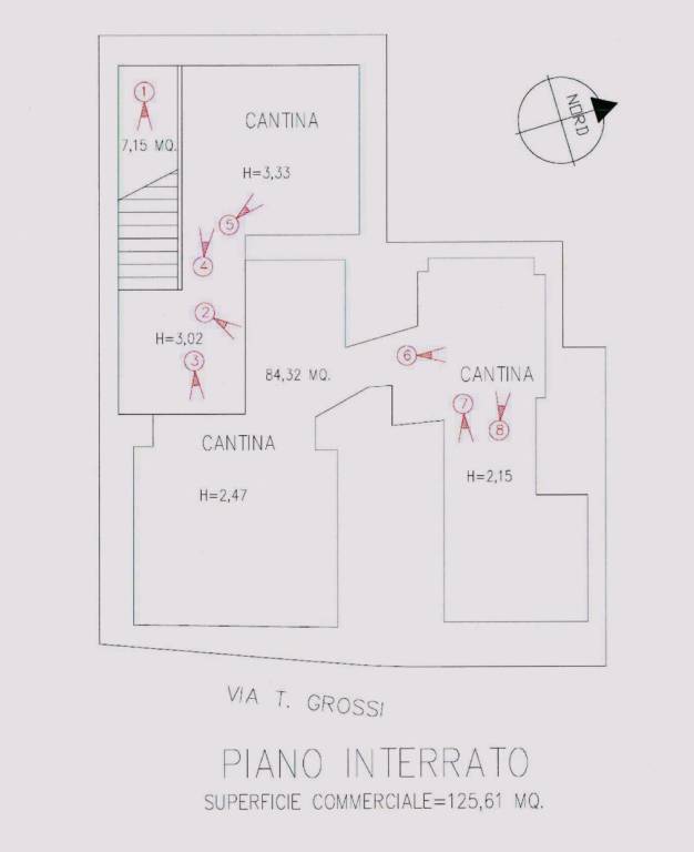 Planimetria Piano Cantinato