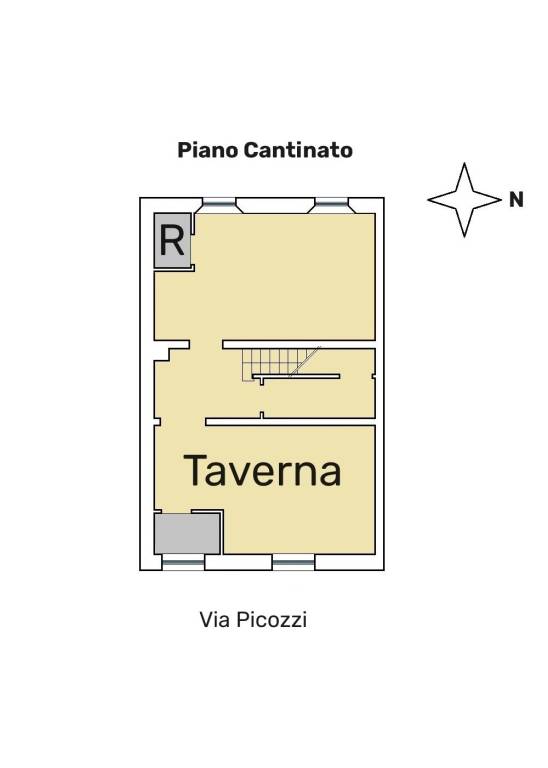 Planimetria piano cantinato
