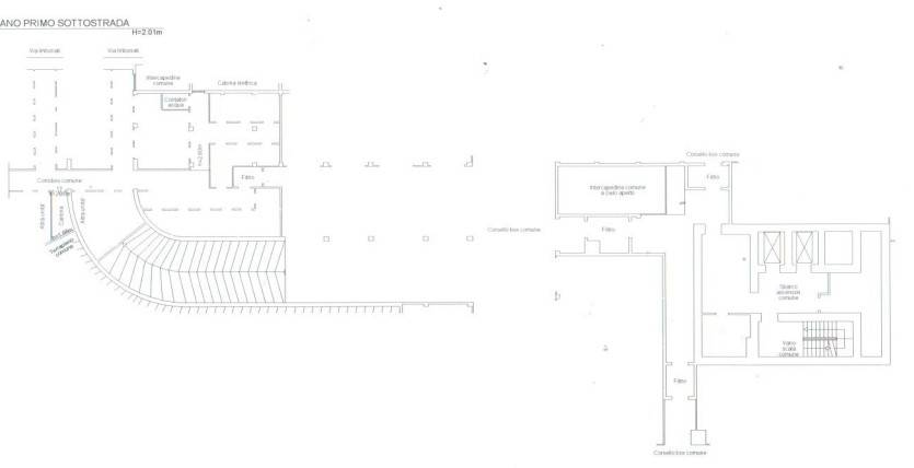planimetria piano primo sottostrada