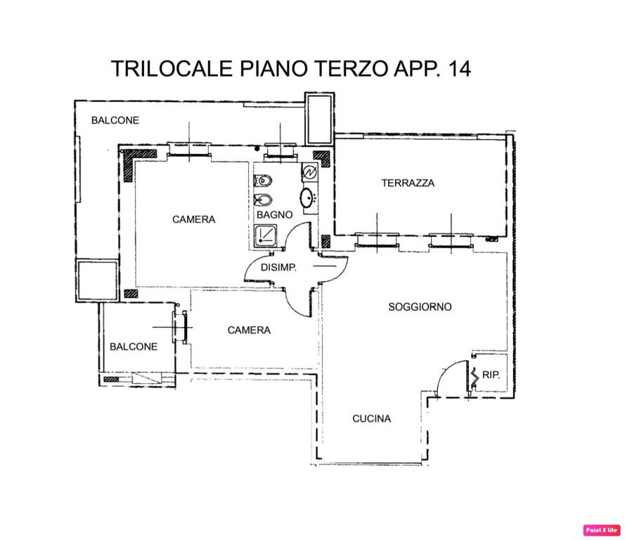 TRILOCALE PIANO TERZO N. 14