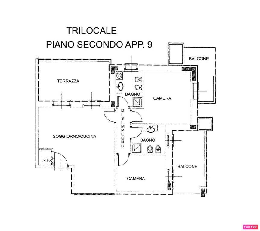 TRILOCALE PIANO SECONDO N. 9