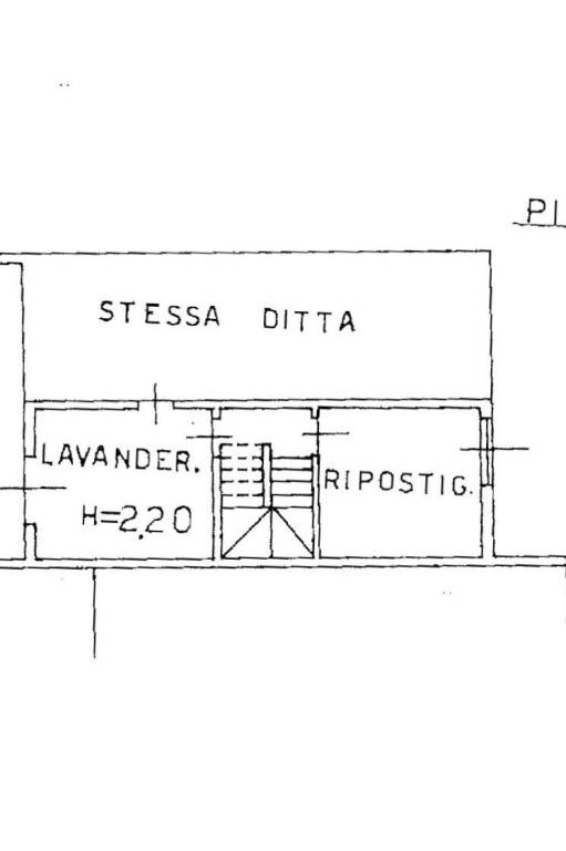 Planimetria Lavanderia/Cantina/Taverna