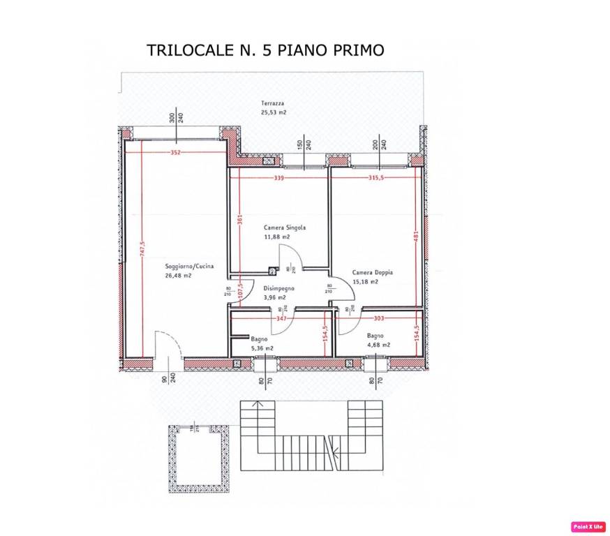 TRILOCALE  N. 5 PIANO PRIMO