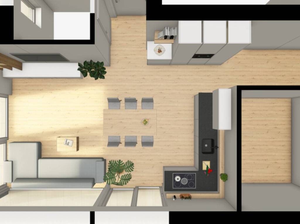 Nuovo appartamento attico con ampia terrazza, ultimo piano - Planimetria 2