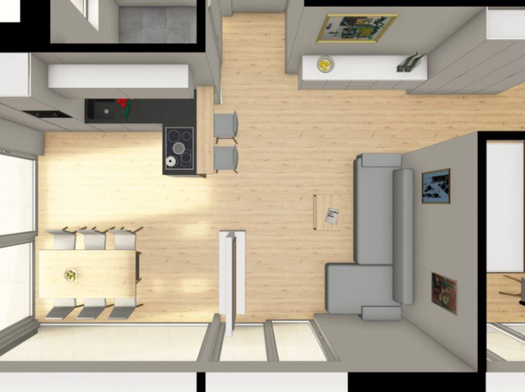 Nuovo appartamento attico con ampia terrazza, ultimo piano - Planimetria 3