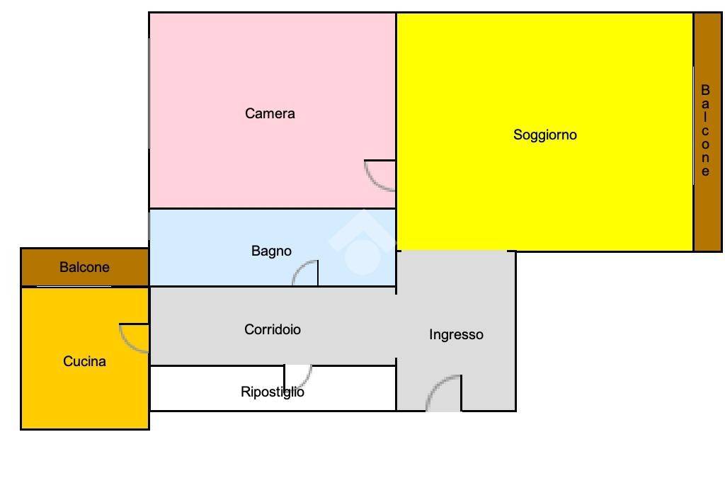 appartamento in vendita roma Marconi via Gerolamo cardano planimetria