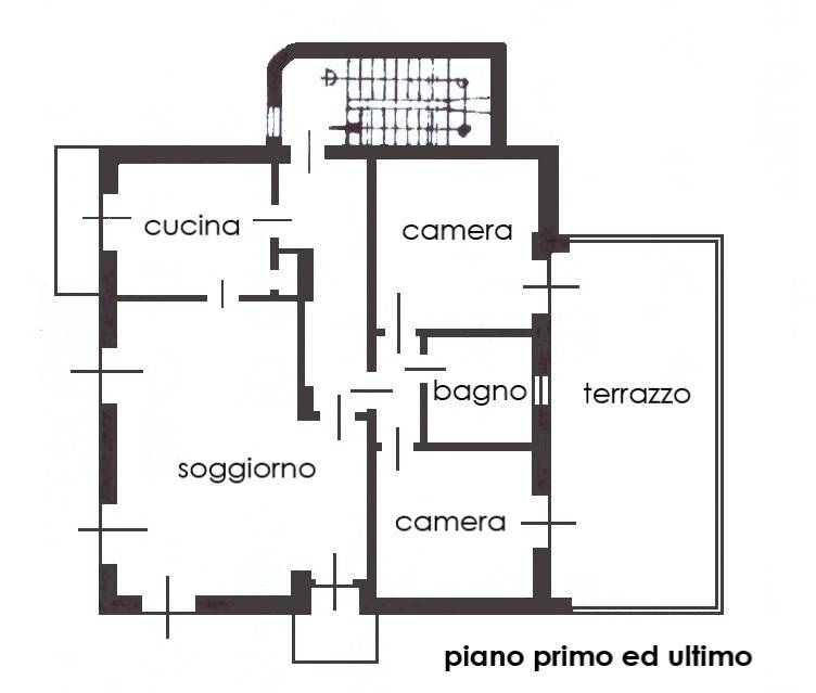 A - PLANIMETRIA piano primo - appartamento