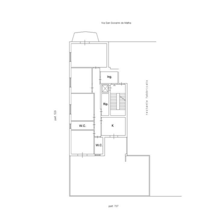 Planimetria appartamento con terrazzo