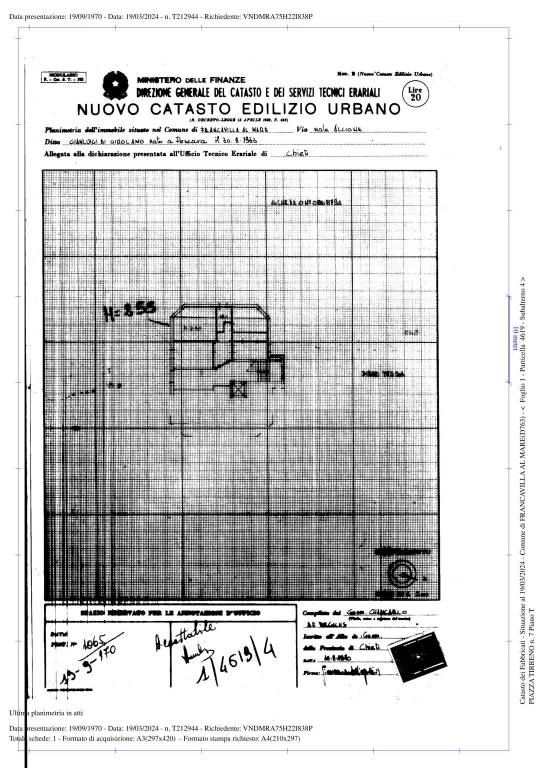 Planimetria app.to Francavilla al Mare F.1, P.4619