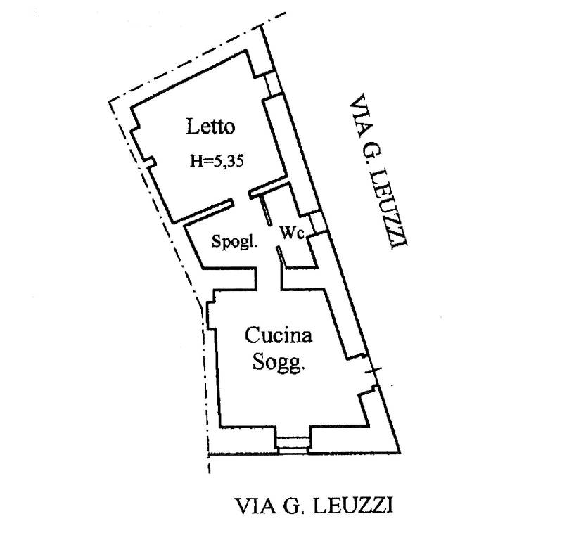 Planimetria via Leuzzi
