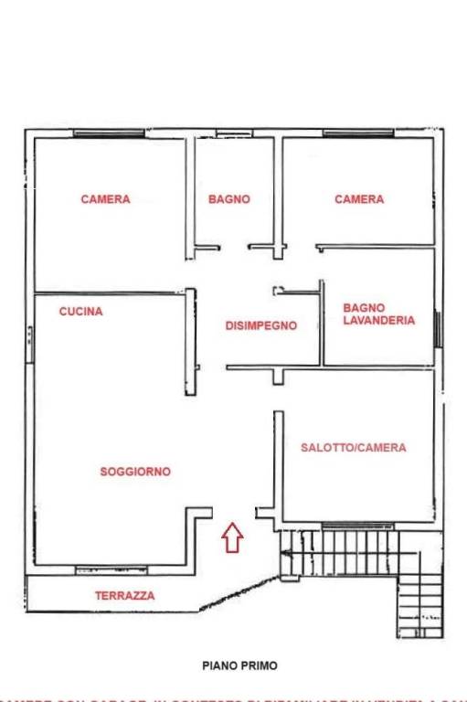8071_Planimetria appartamento in bifamiliare