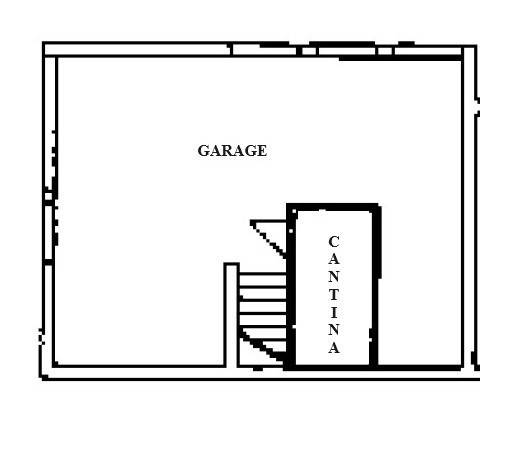 Planimetria garage e cantina