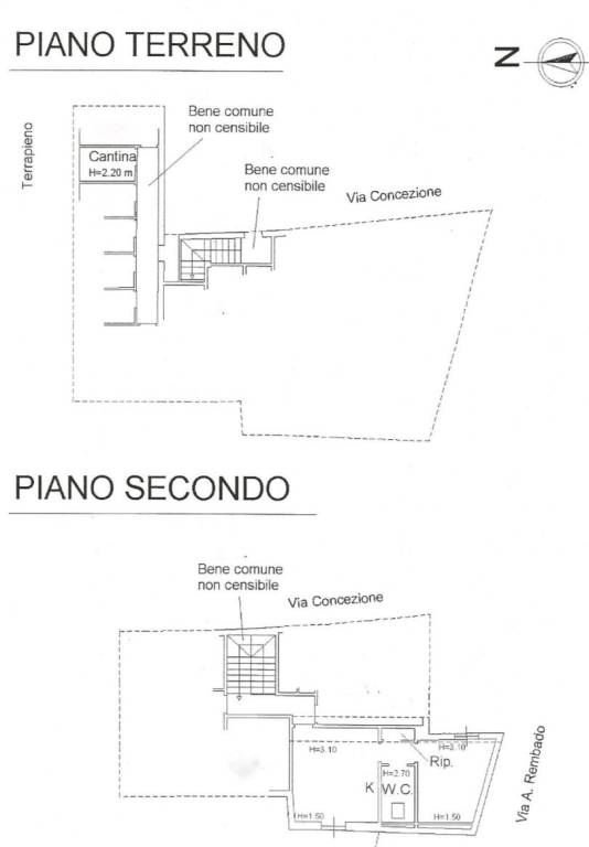 Planimetria Appartamento e Cantina PL116