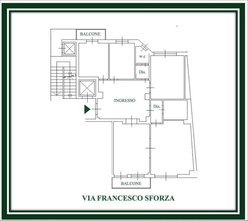 Planimetria annuncio_Ufficio Via F. Sforza n. 1_Ca