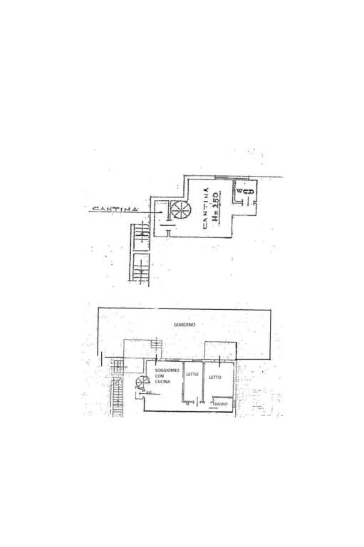 Planimetrie appartamento e cantina 1