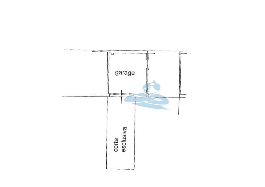 Planimetria garage e corte
