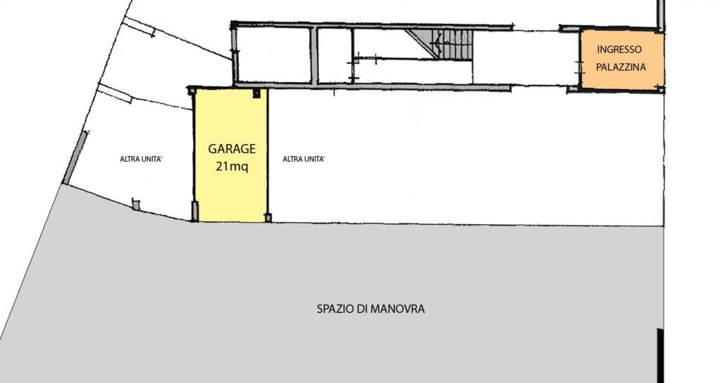 Planimetria garage colore 1