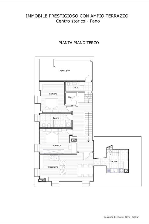 2023-16 Immobile prestigioso con terrazzo Fano cen