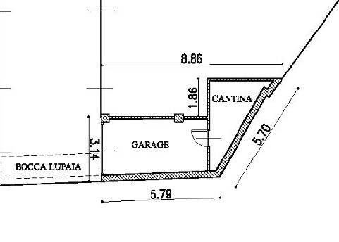 piantina garage e cantina