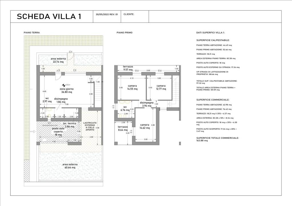 Vil 1 floorplan CAD ground floor and first floor C