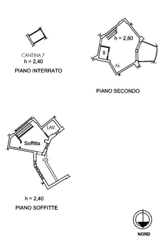 Planimetria Appartamento via Giacomo Brogi - ROMAC