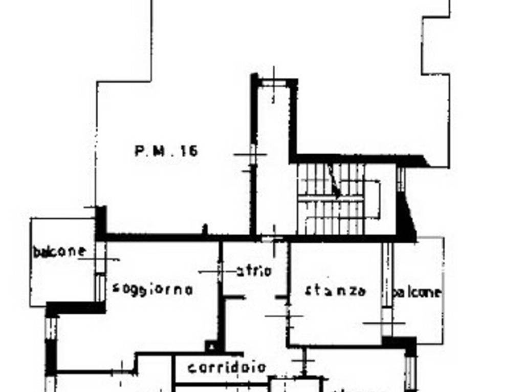 Quadrilocale spazioso con due ampi balconi - Planimetria 1