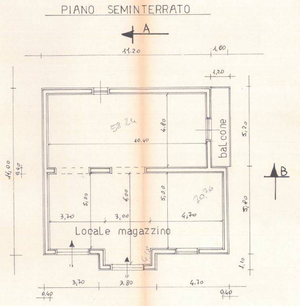PLANIMETRIA PIANO SEMINTERRATO