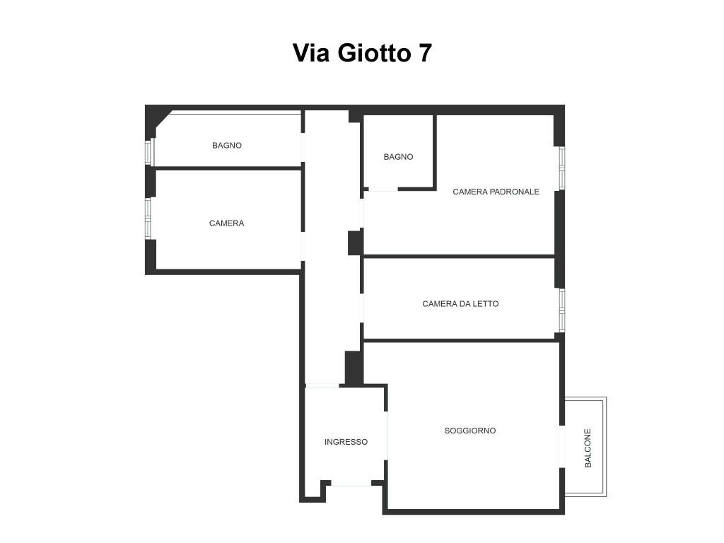 Planimetria Via Giotto 7