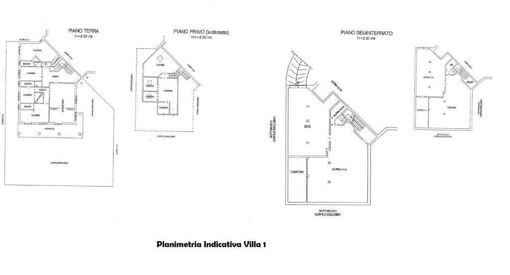 Planimetria Villa 1