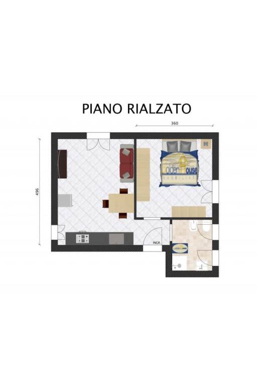 a237   planimetria piano rialzato