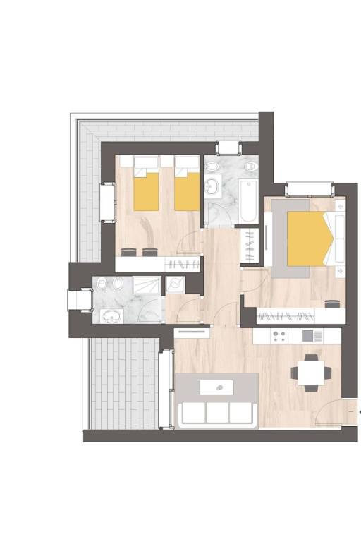 Planimetria appartamento A2.4