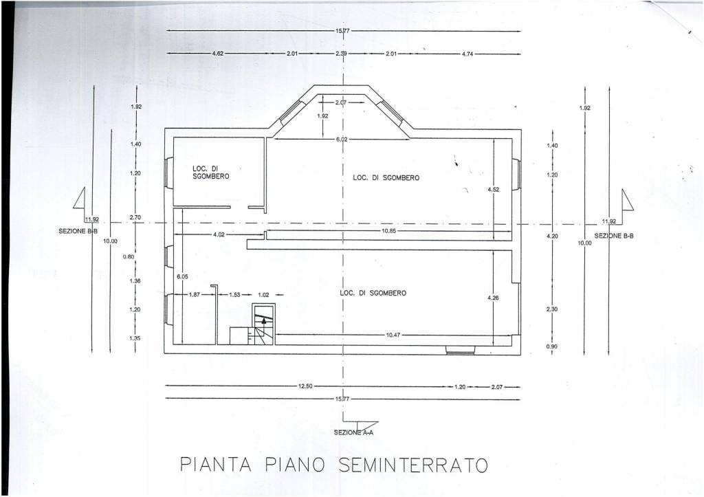 Planimetria p. seminterrato