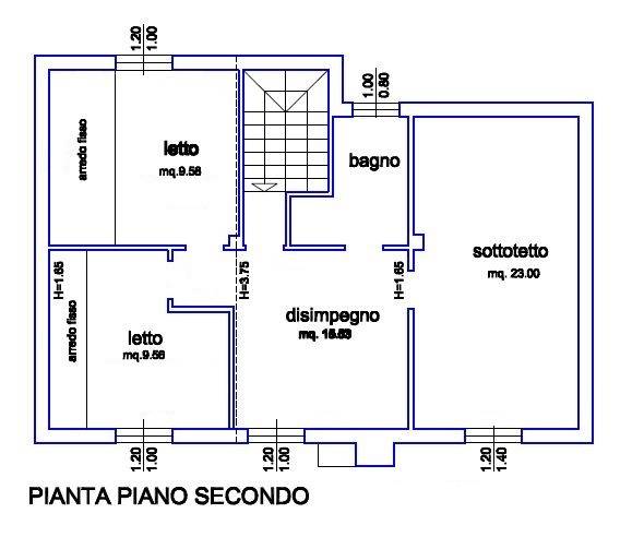Planimetria PIANO SECONDO