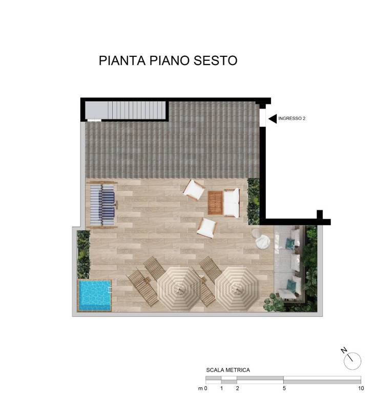 Terrazza  attico 2d